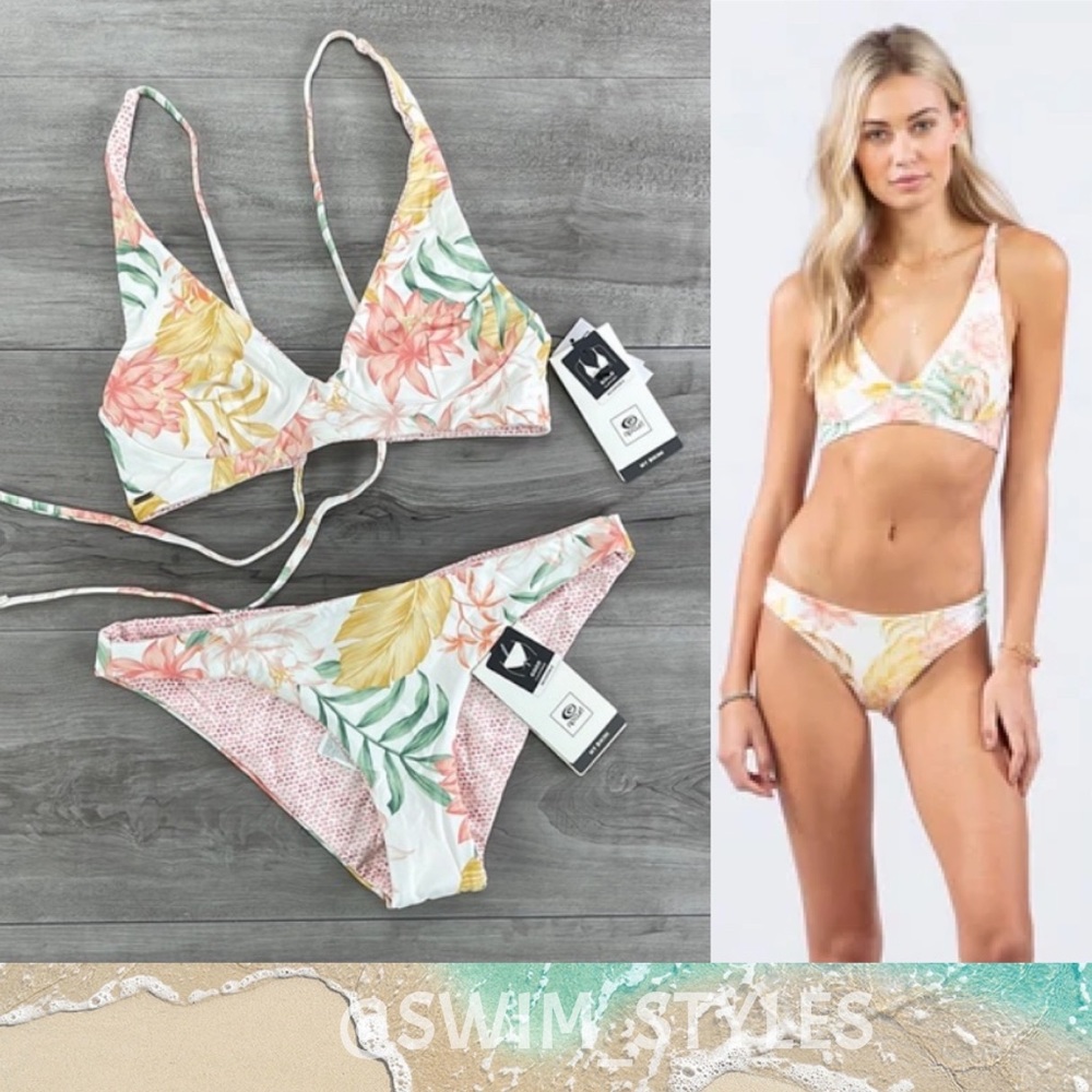 ☀️RIP CURL☀️ LA BONITA RESERVABLE CROP LA BONITA GOOD PANT BIKINI SET
